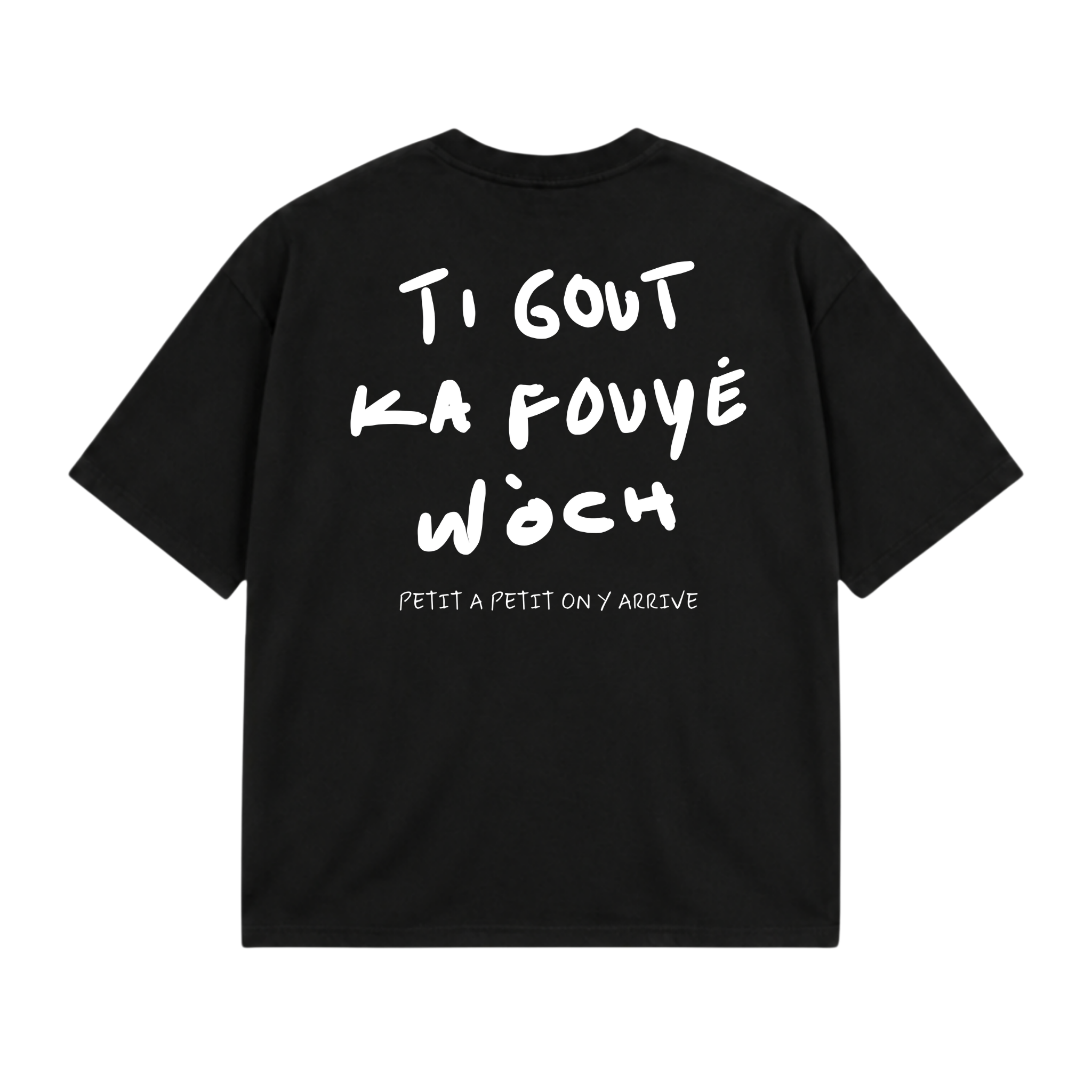 Ammoouur Ti gout logo brodé devant à la main.
