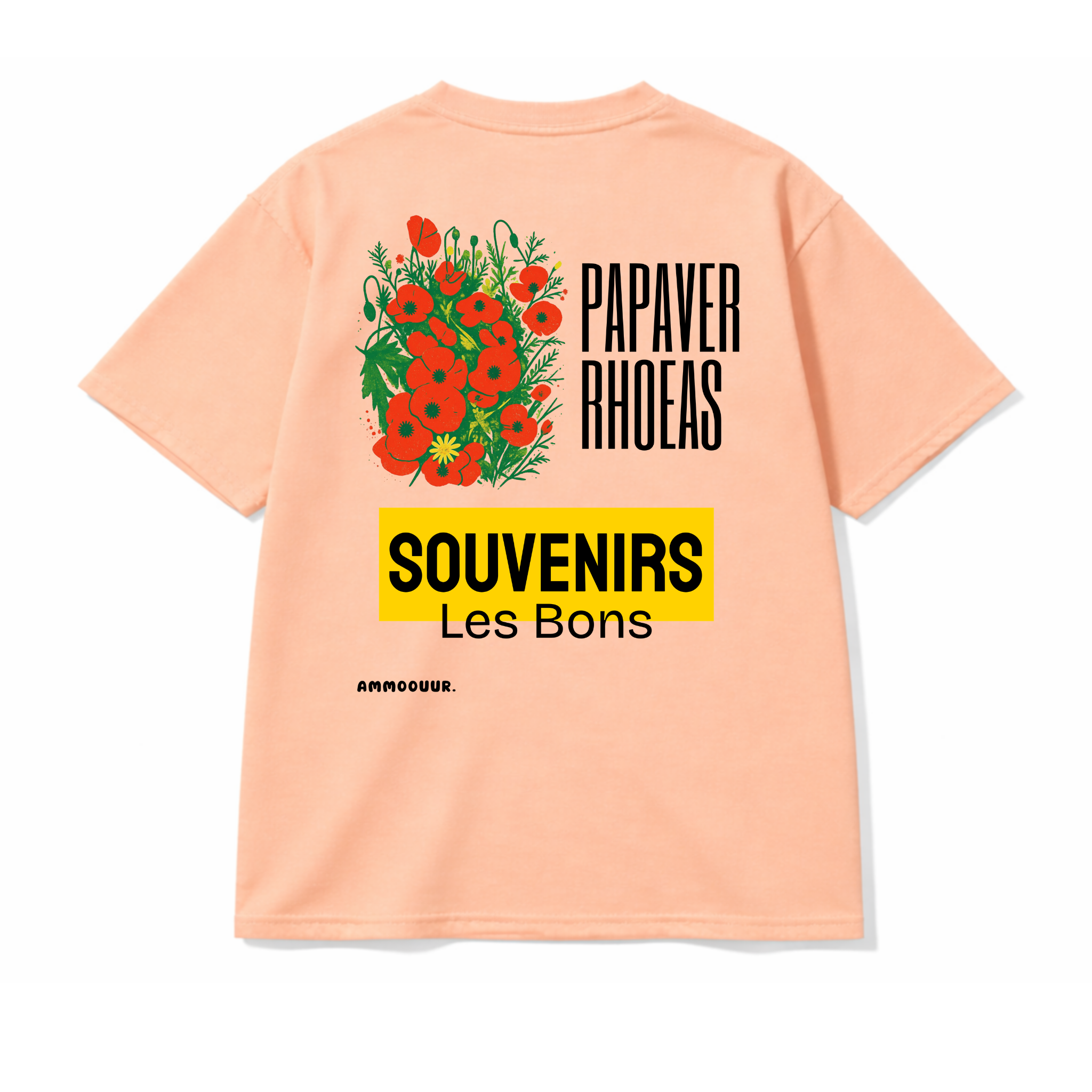 Ammoouur en souvenir logo brodé à la main devant.