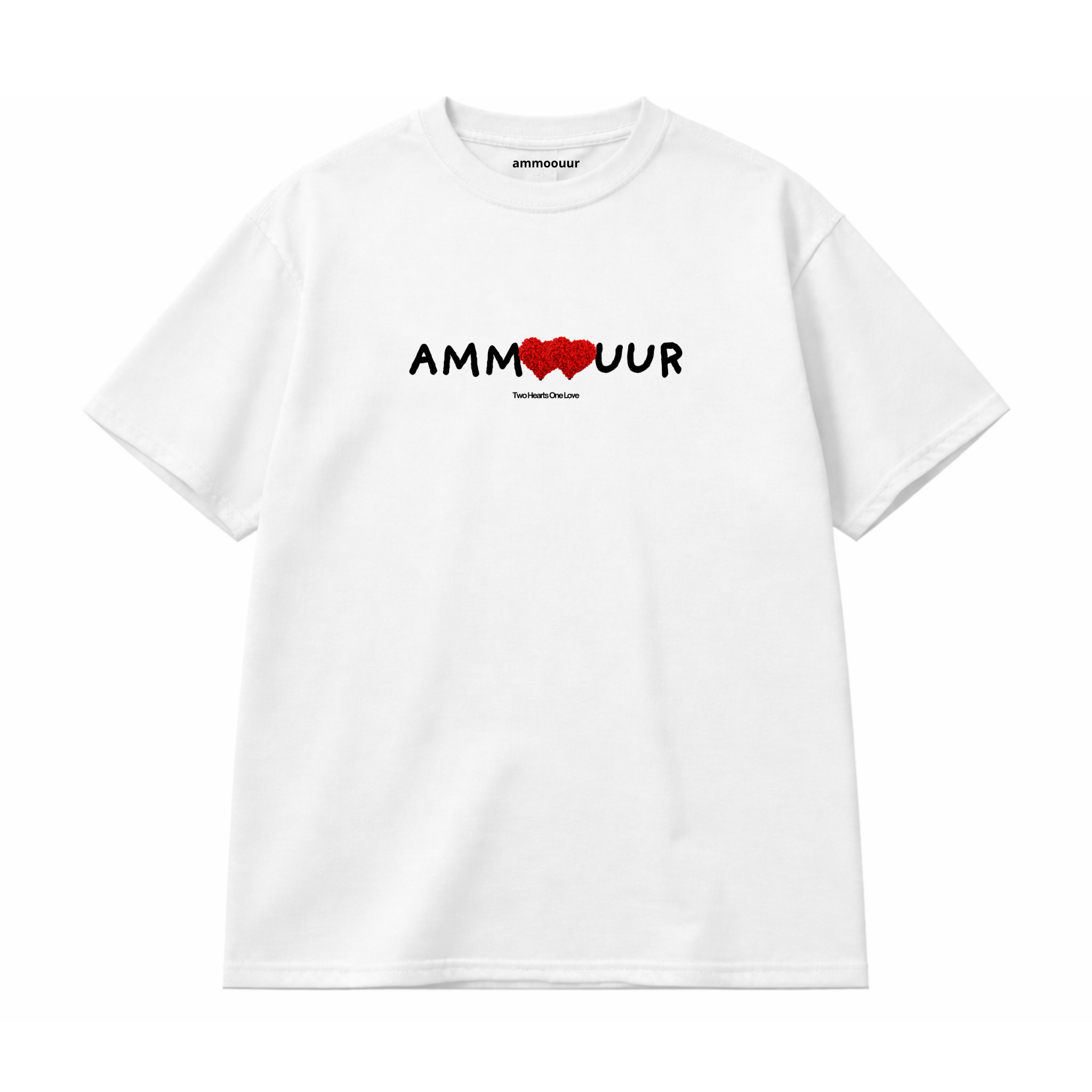 Ammoouur double Coeur brodé à la main.