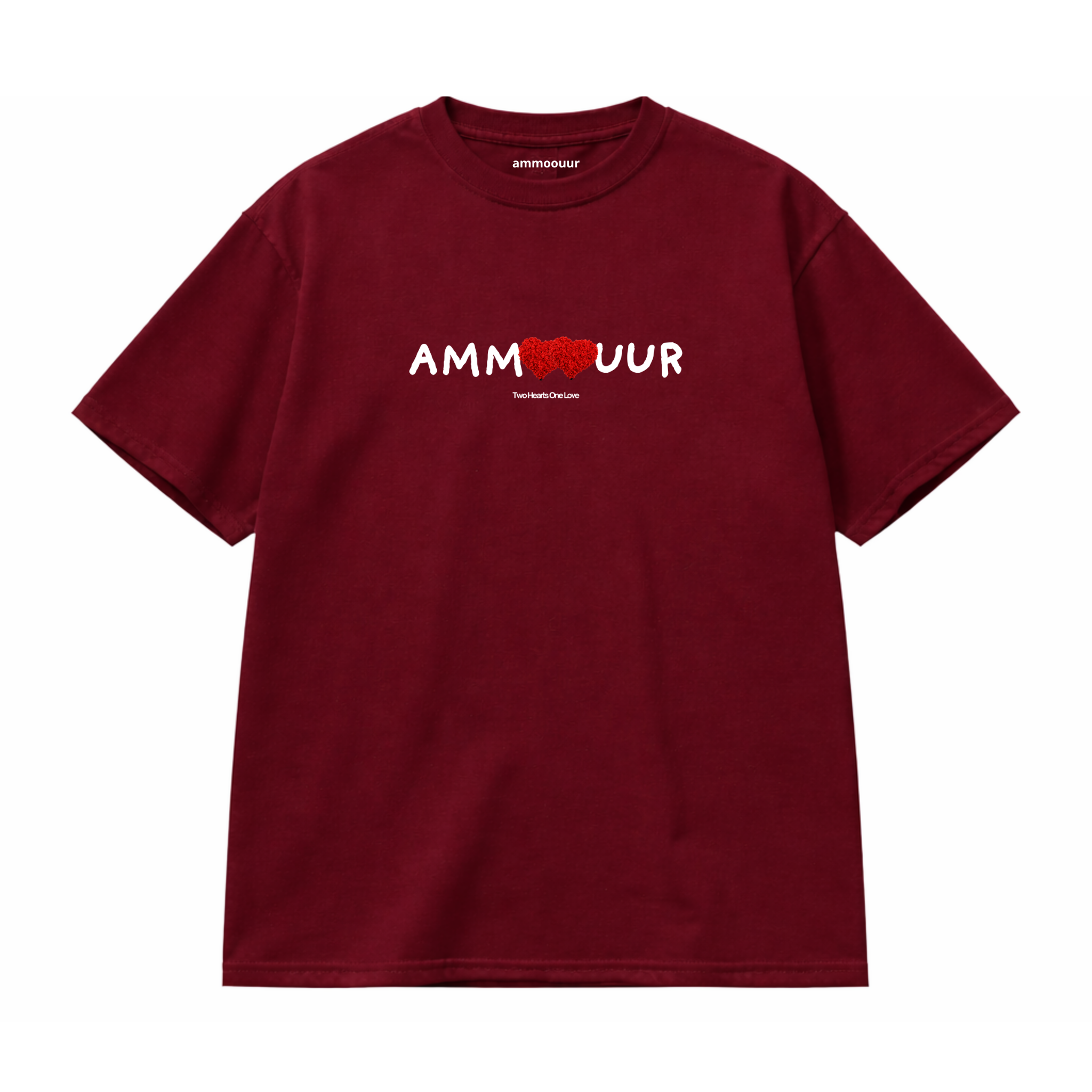 Ammoouur double Coeur brodé à la main