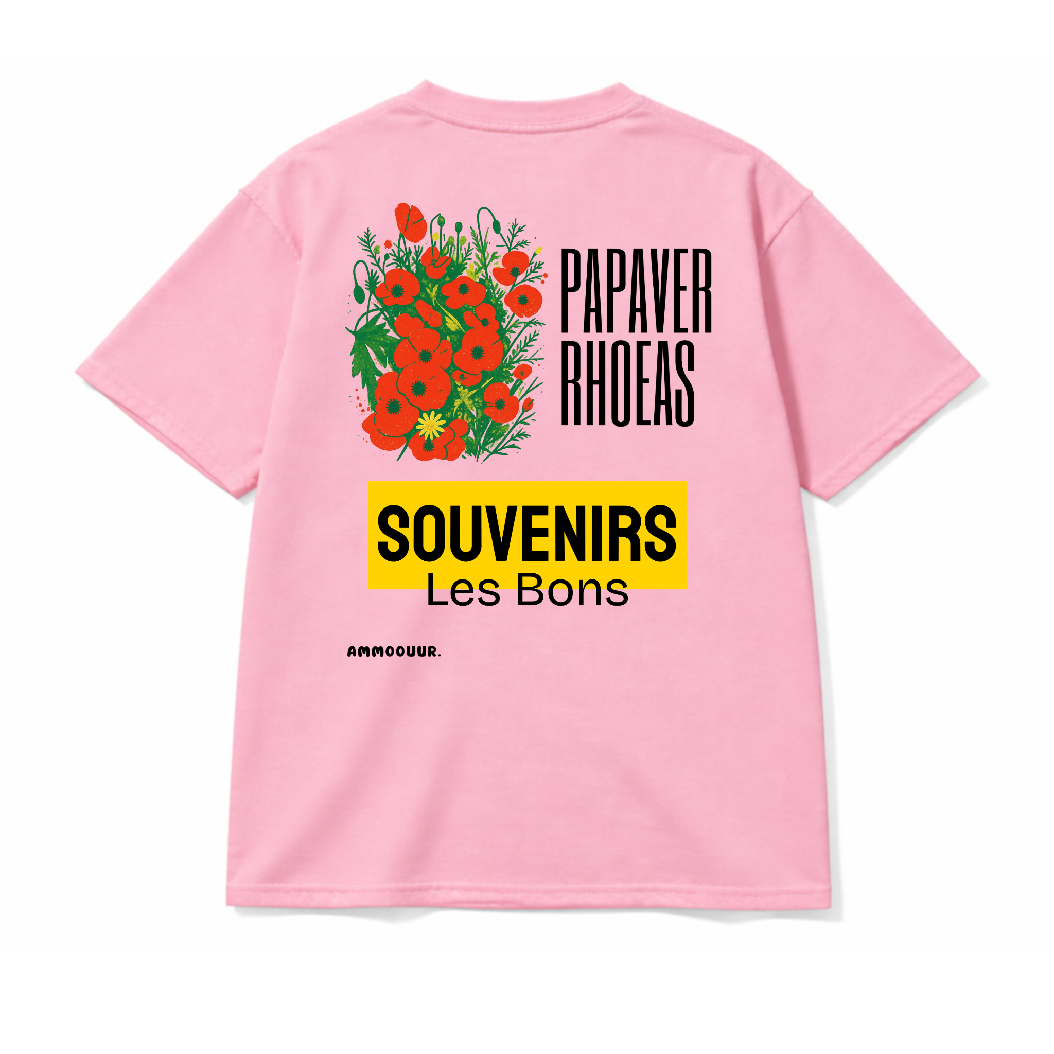Ammoouur en souvenir logo brodé à la main devant.