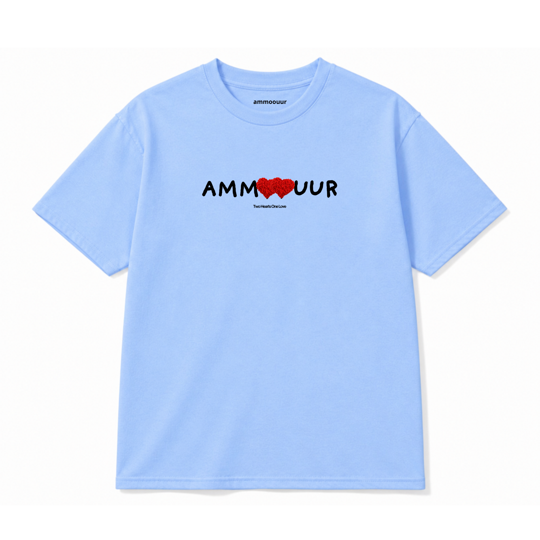 Ammoouur double Coeur brodé à la main.