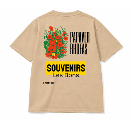 Ammoouur en souvenir logo brodé à la main devant.