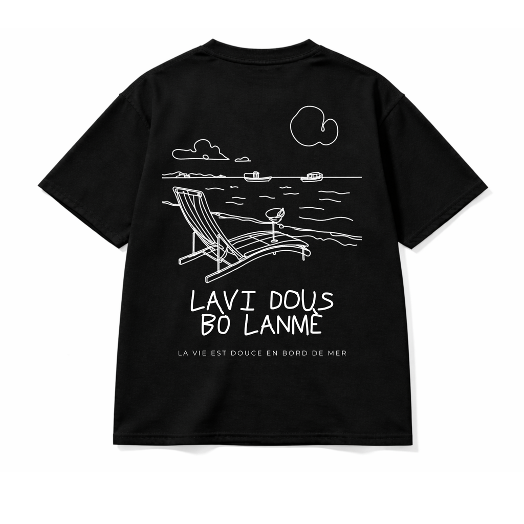 Ammoouur bò lanmè logo brodé devant à la main.
