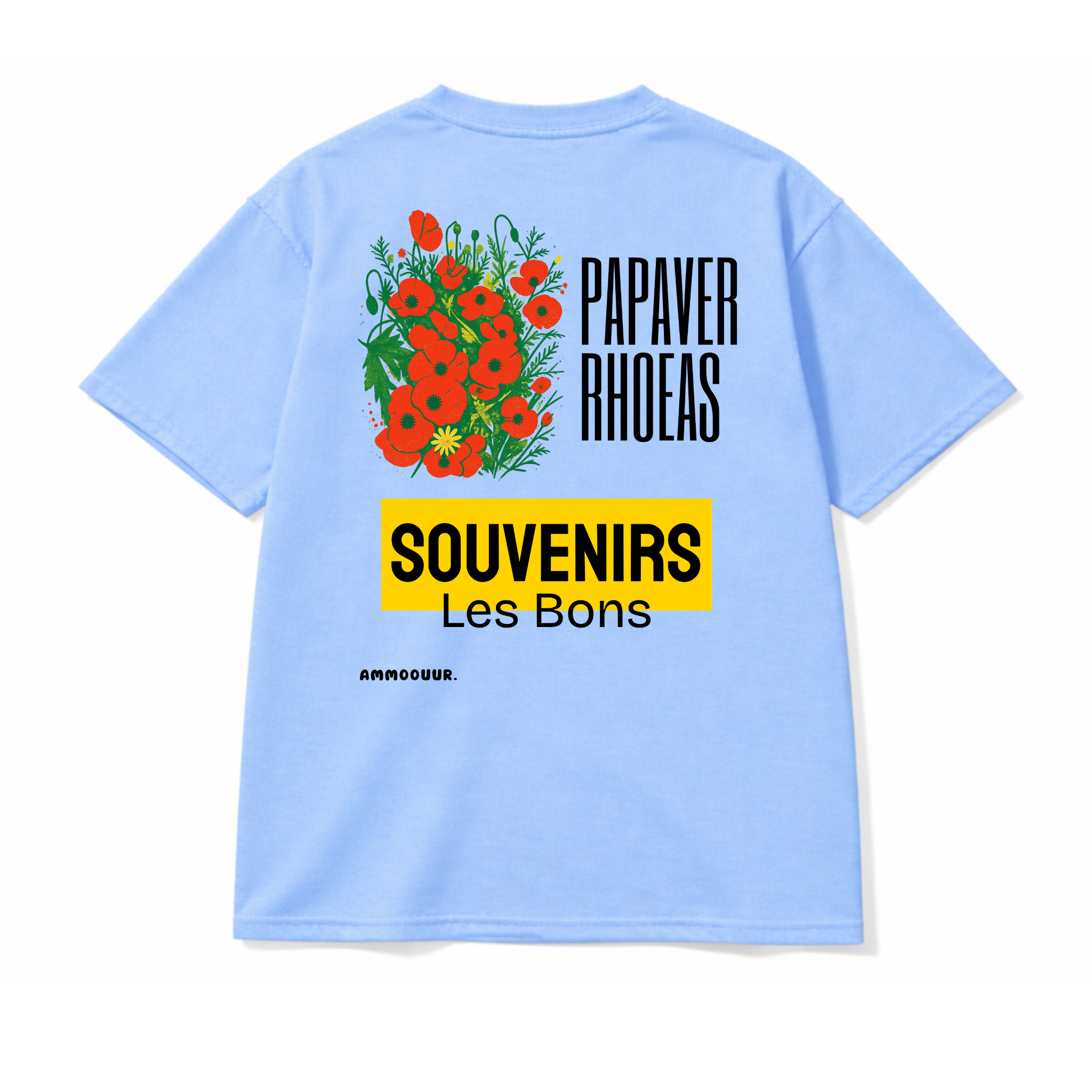 Ammoouur en souvenir logo brodé à la main devant.