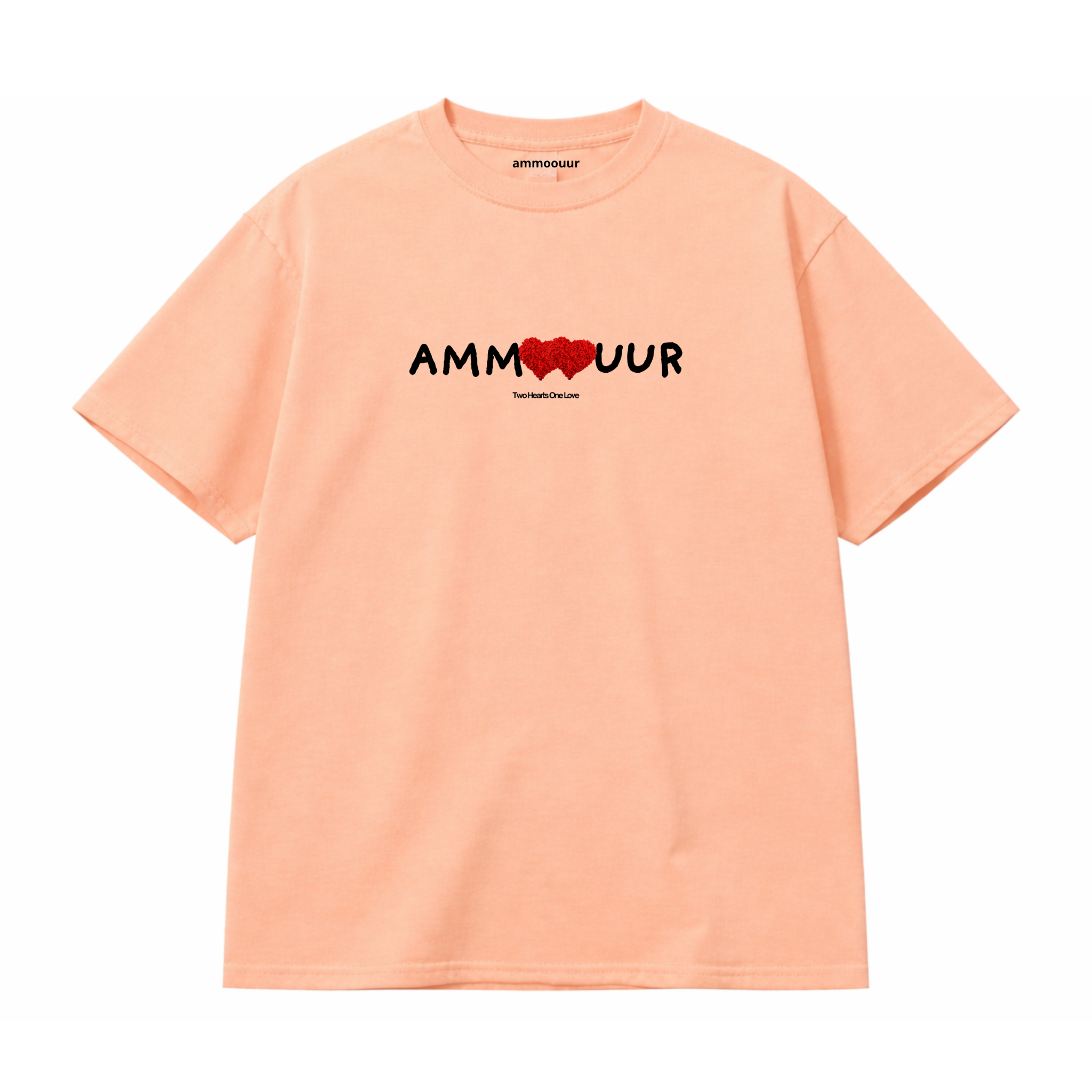Ammoouur double Coeur brodé à la main.
